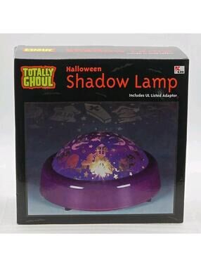 Totally Ghoul Projection Shadow Lamp Box Halloween Rotating Light Show NIB